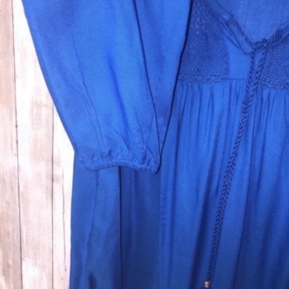 Sharagano Blue Tassel Blouse - Picture 5 of 6